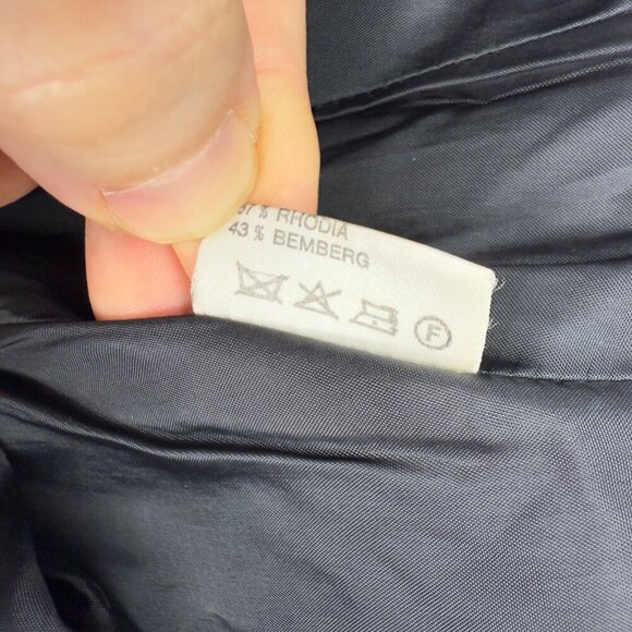 NINA RICCI Boutiqueโ Paris VTG Wool Academia Office Pleated Boho Print EU 38 / M - Picture 8 of 12